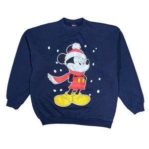 Vintage 90s Disney Mickey Mouse Jerry Leigh Christmas Sweatshirt Unisex XL